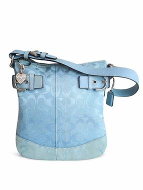 Coach perfect Y2K Soho Tiffany Blue Messenger/ Shoulder Bag